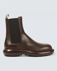 Jil Sander Chelsea Boots aus Leder Braun