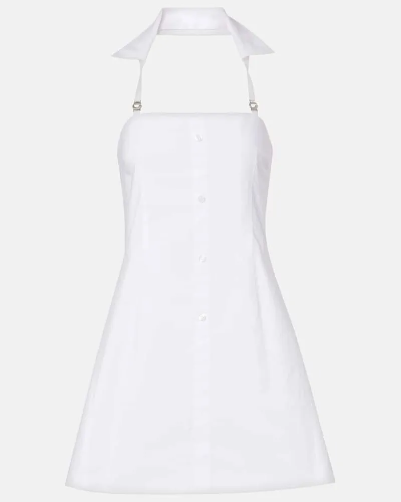 COPERNI Minikleid aus Baumwolle Weiß