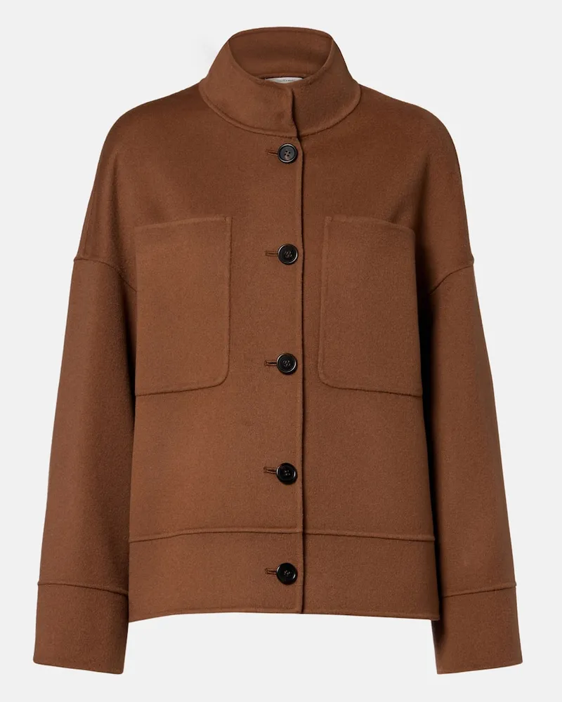 Max Mara Jacke Renna aus Schurwolle Braun