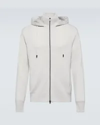 Herno Kapuzenjacke aus Kaschmir Weiss