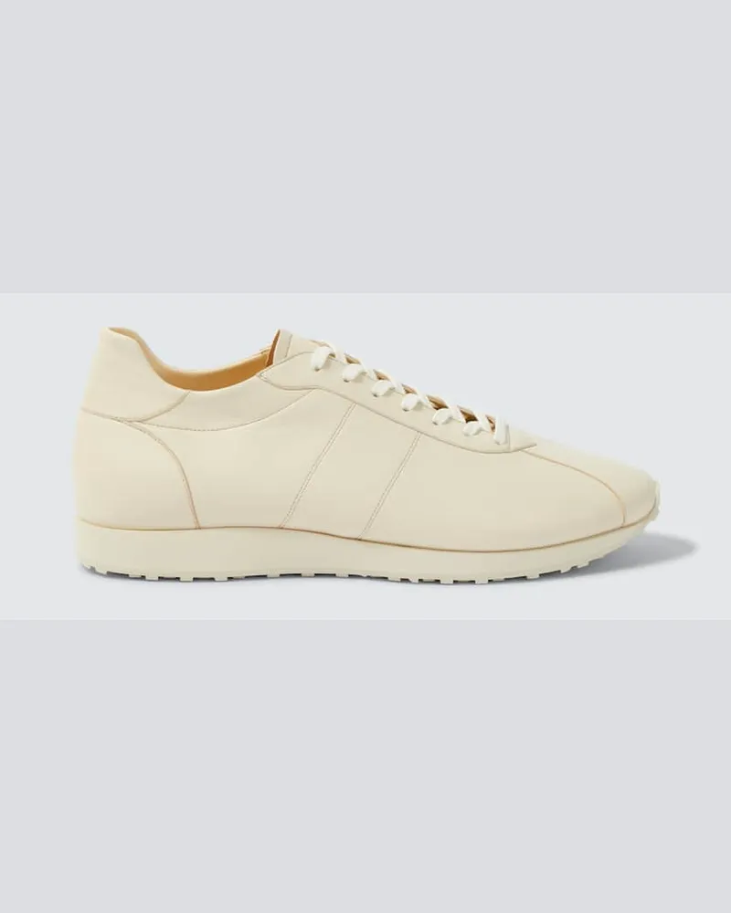 The Row Sneakers Mica aus Leder Beige