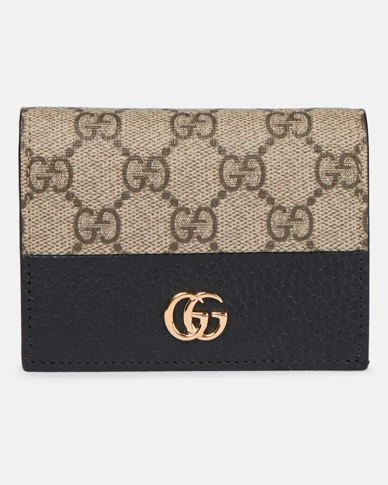 Gucci Portemonnaie Marmont GG Supreme Schwarz
