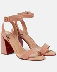 Christian Louboutin Sandalen Miss Sabina aus Lackleder Beige