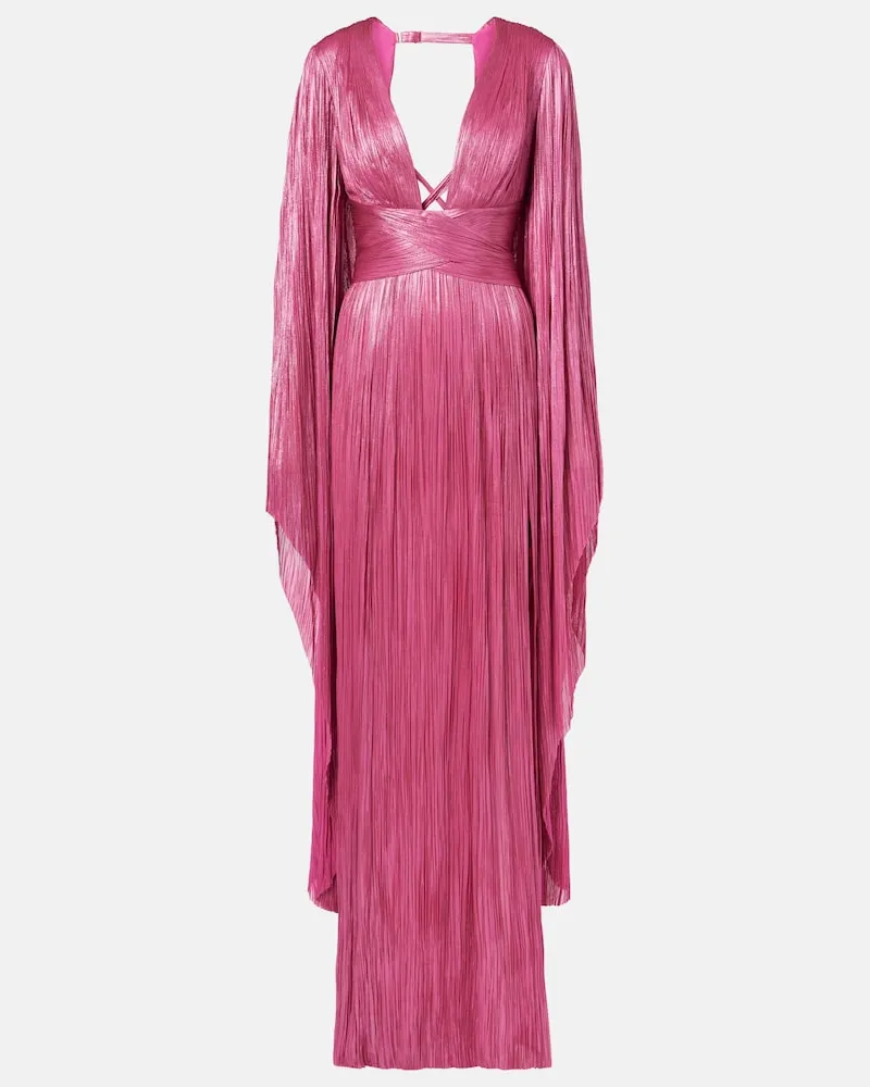 Maria Lucia Hohan Robe Crystal aus Seide Rosa