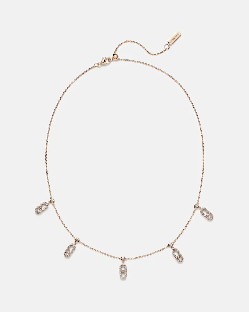 Messika Choker Move Uno aus 18kt Roségold mit Diamanten Gold