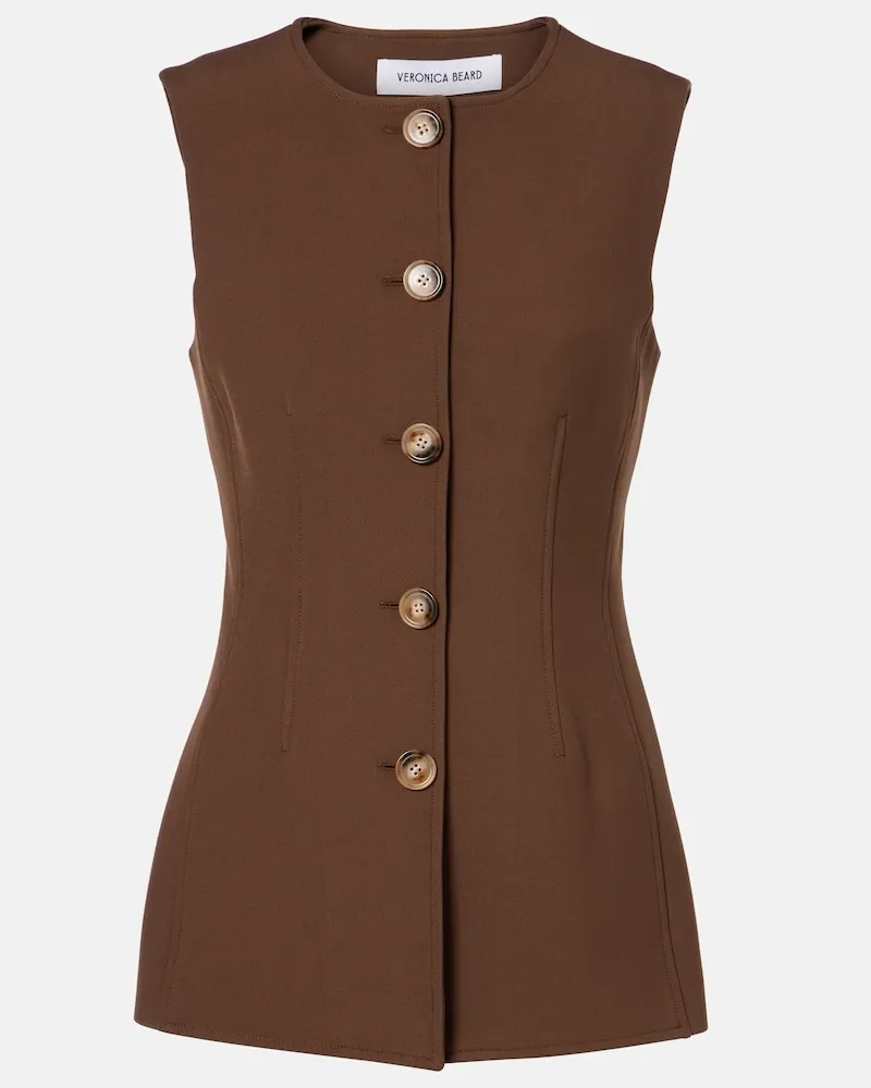 Veronica Beard Weste Jessup Braun