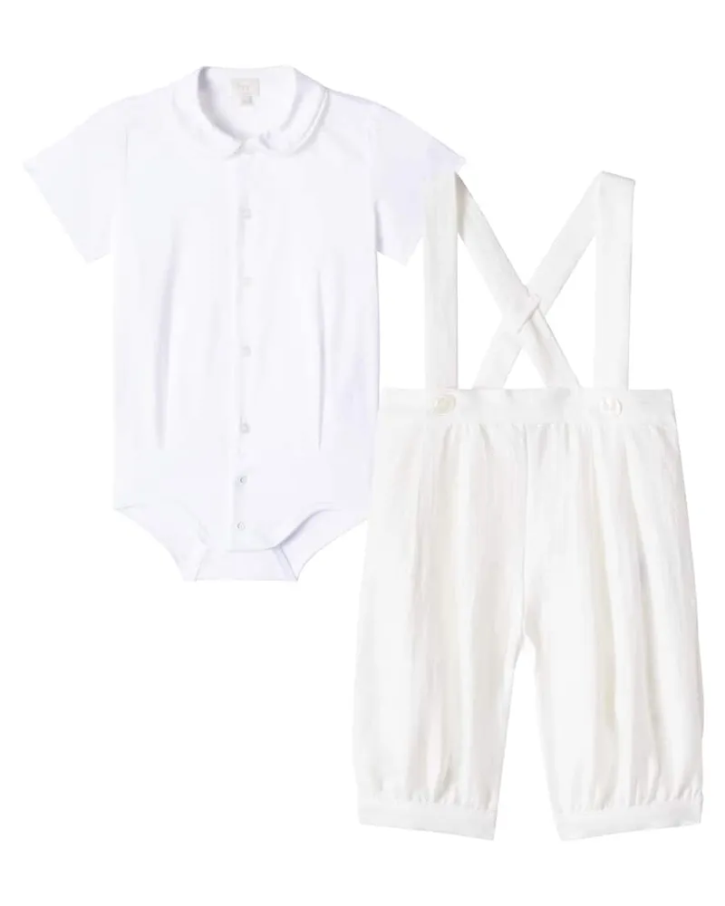 Il Gufo Baby Set aus Body und Hose Weiß