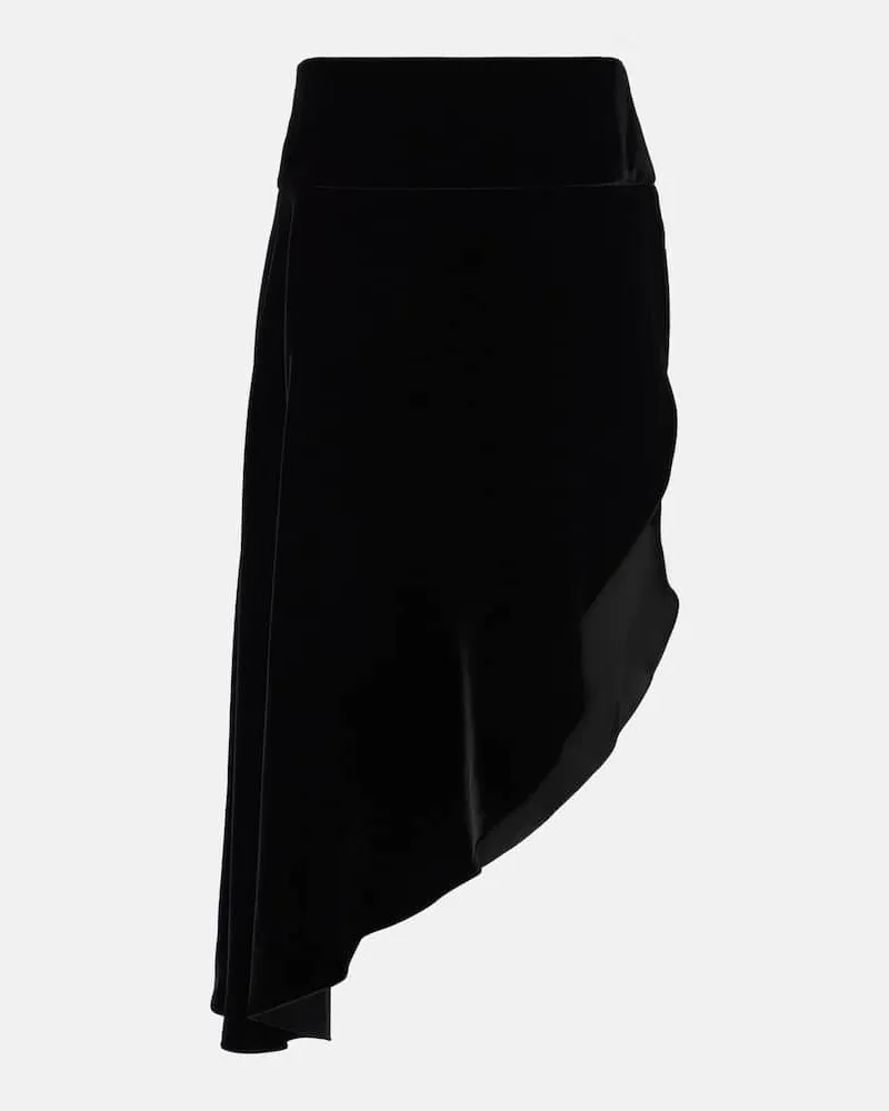 Alaïa Alaïa Midirock aus Samt Schwarz