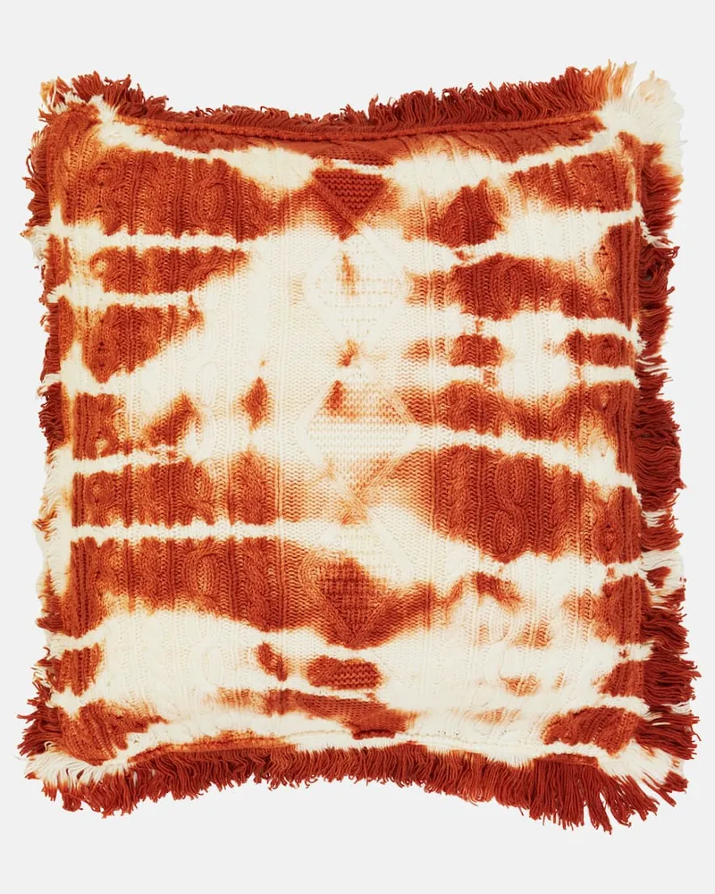 Alanui Kissen Piedras Rojas aus Schurwolle Rot