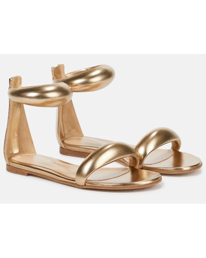 Gianvito Rossi Sandalen Bijoux aus Metallic-Leder Gold