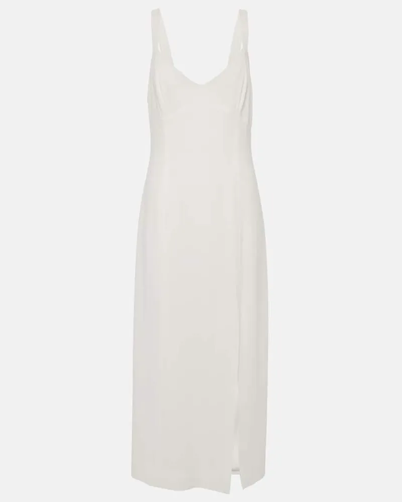 RIXO Bridal Midikleid Eli aus Crêpe Weiß