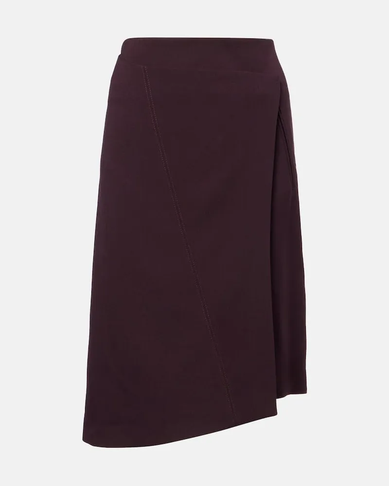 Victoria Beckham Midirock Burgunderrot