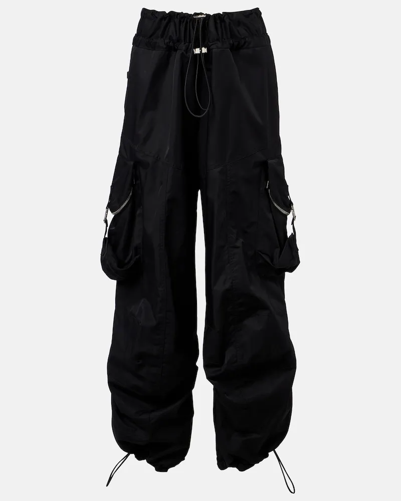 ATTICO Cargohose aus einem Baumwollgemisch Schwarz