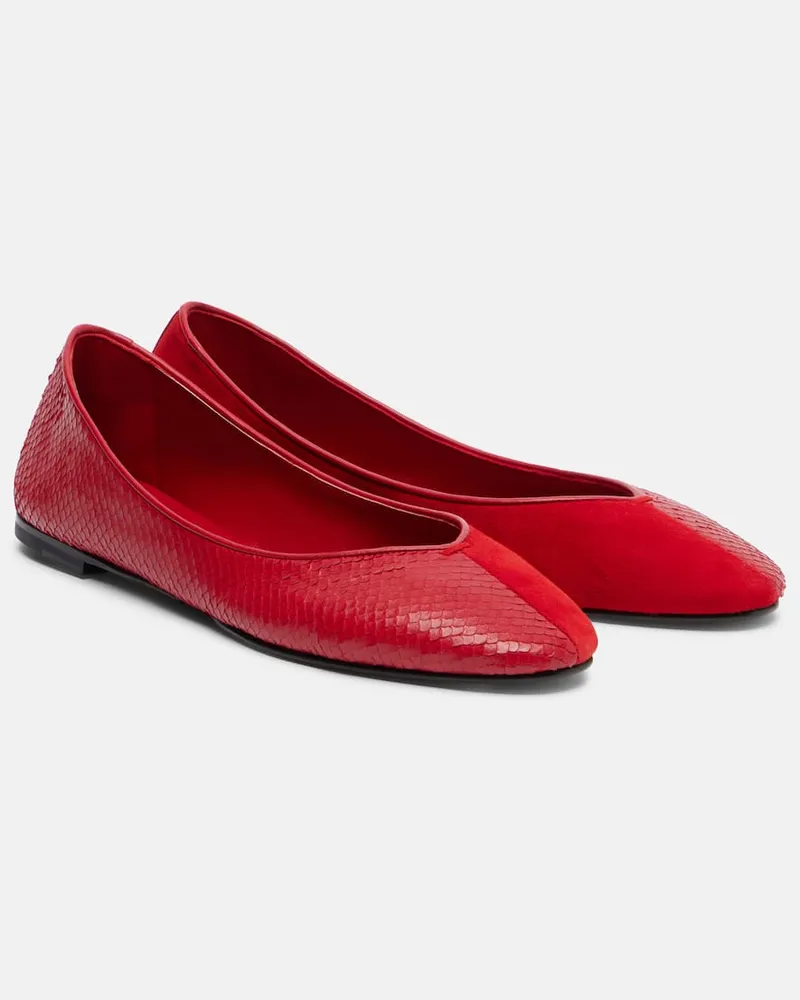 Jacquemus Ballerinas Ballerines aus Leder Rot