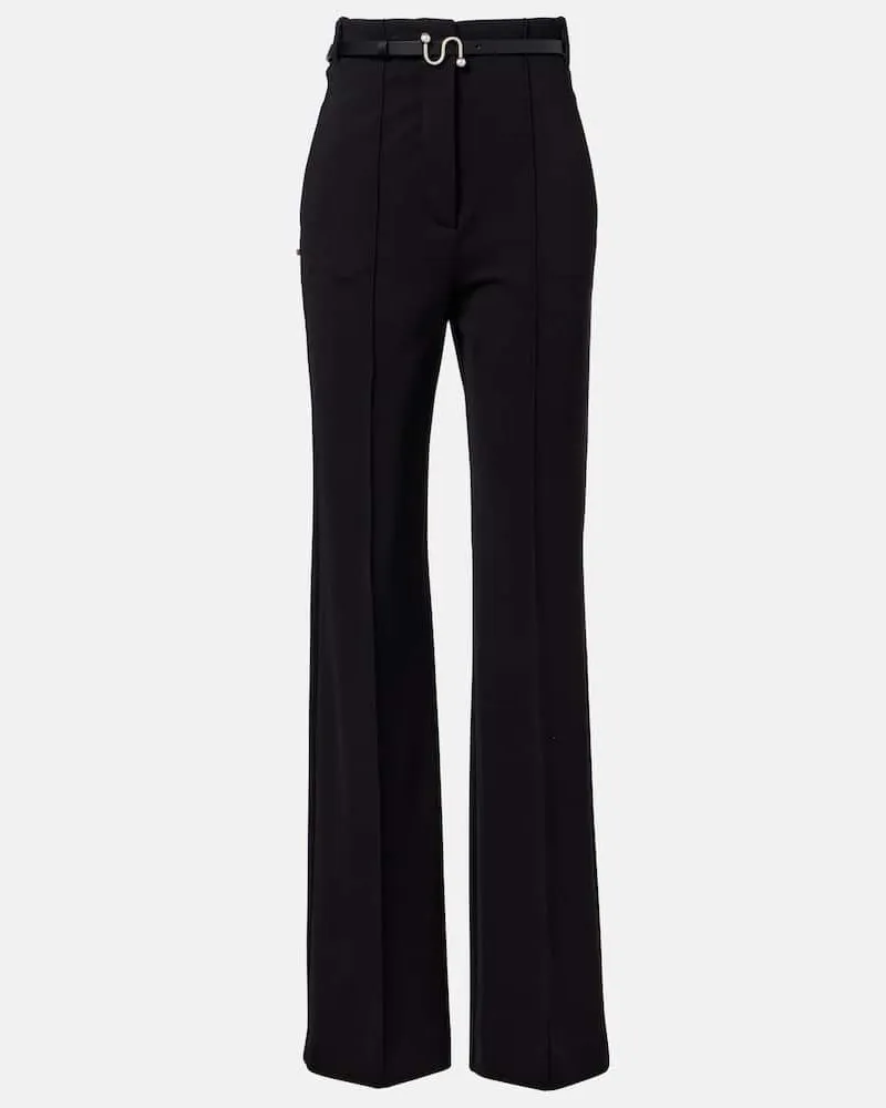 SPORTMAX High-Rise-Schlaghose Texas Schwarz
