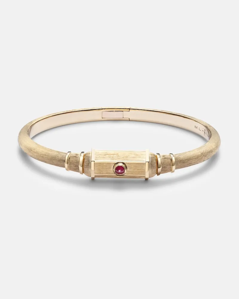 Marie Lichtenberg Armreif Baby aus 18kt Gelbgold (750/1000) mit Rubin Gold