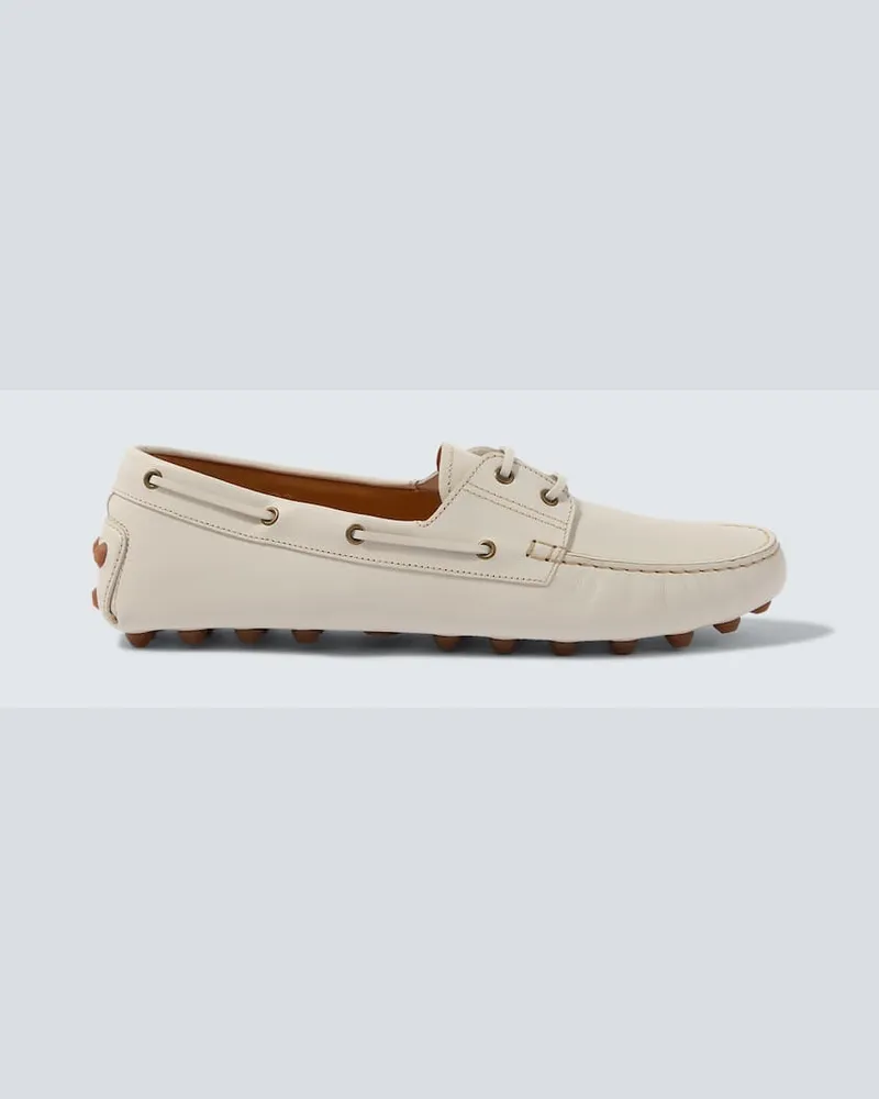 TOD'S Mokassins aus Leder Weiß