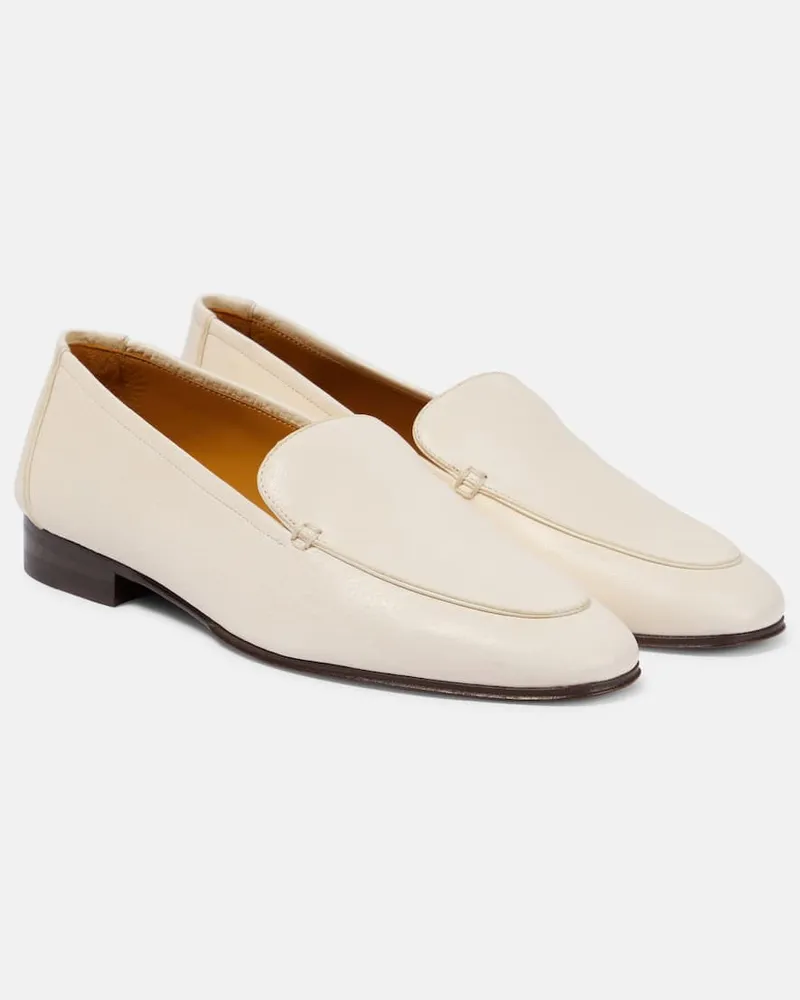 The Row Slip-Ons Adam aus Leder Weiß