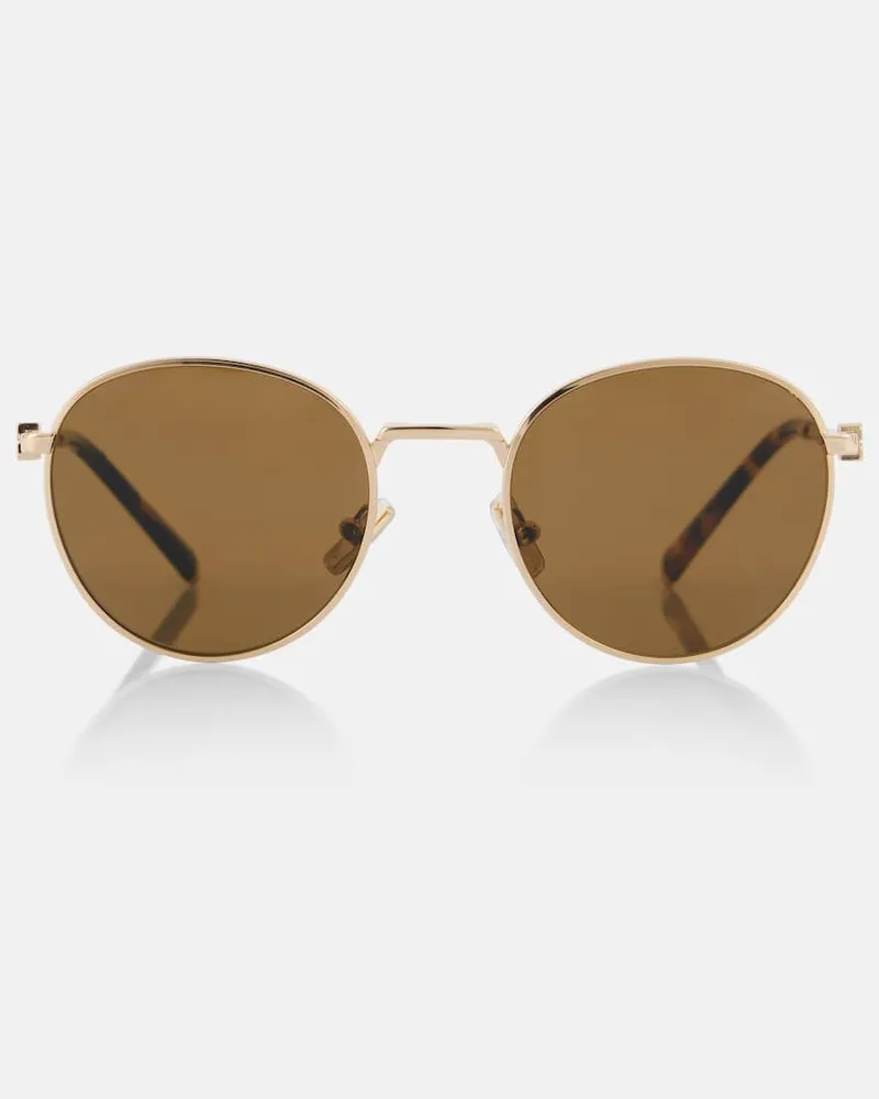 Miu Miu Runde Sonnenbrille Gold