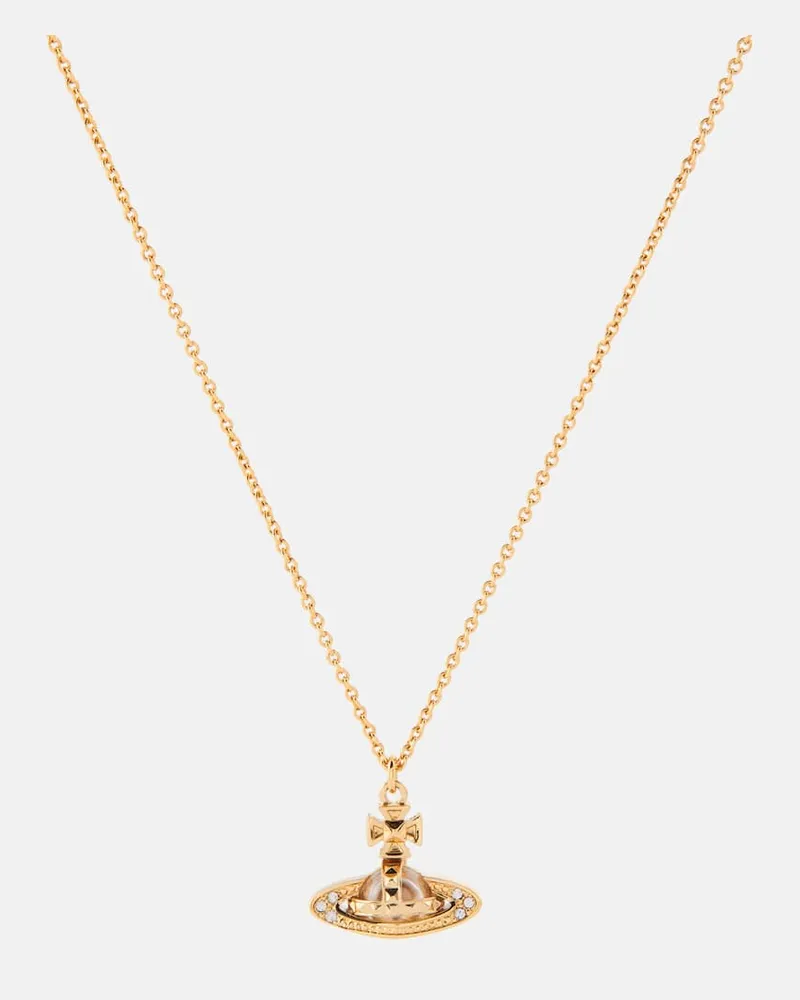 Vivienne Westwood Halskette Pina mit Kristallen Gold