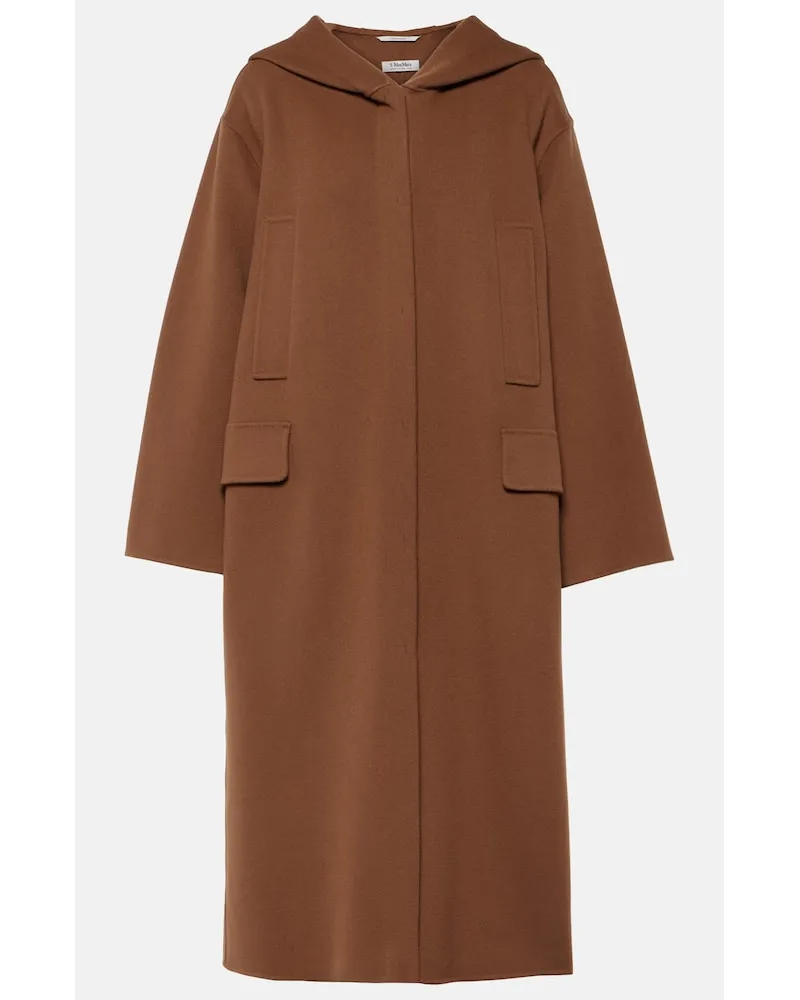 Max Mara Mantel Park aus Wolle Beige