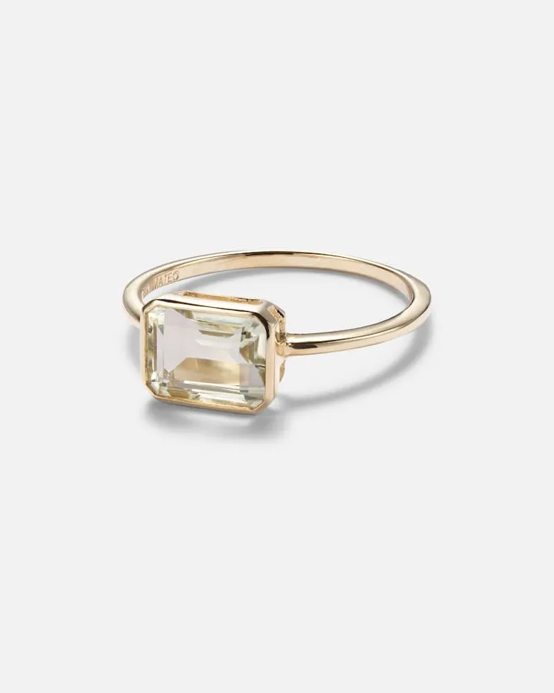 MATEO Ring aus 14kt Gebgold mit Amethyst Gold