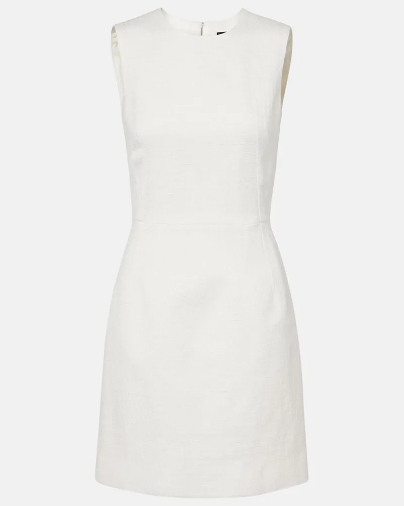 Dolce & Gabbana Minikleid aus einem Baumwollgemisch Weiß