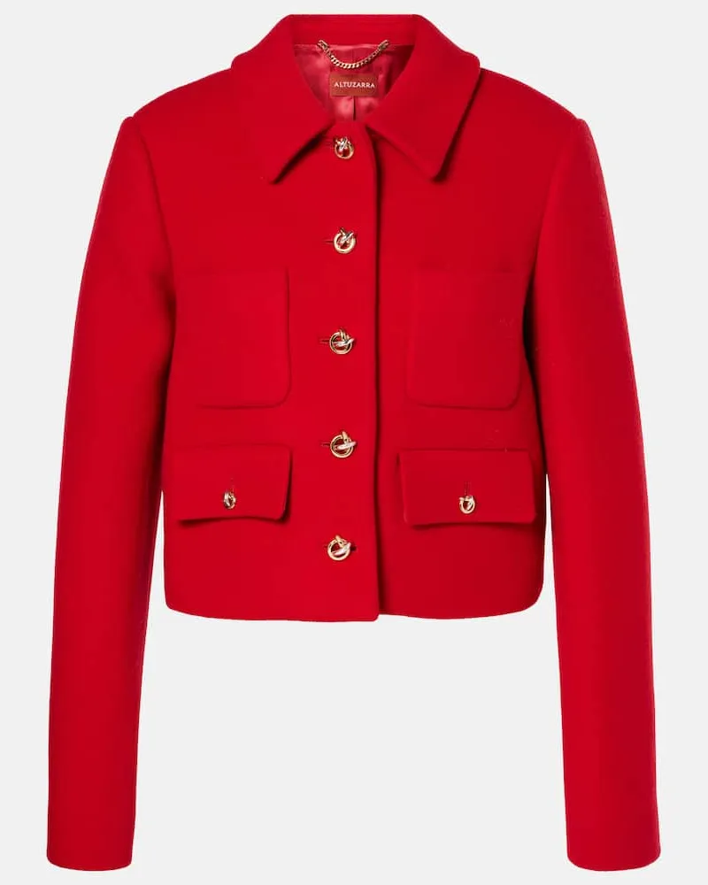 Altuzarra Jacke Astley aus Schurwolle Rot