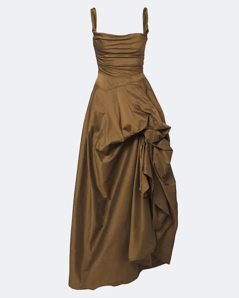 Vivienne Westwood Bustierkleid Chichi aus einem Baumwollgemisch Braun