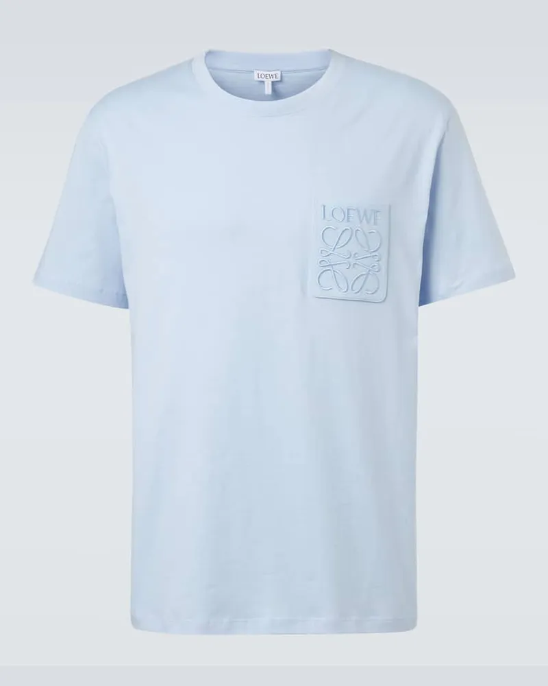 Loewe T-Shirt Anagram aus Baumwolle Blau