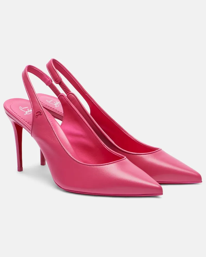 Christian Louboutin Slingback-Pumps Sporty Kate 85 aus Lackleder Rosa