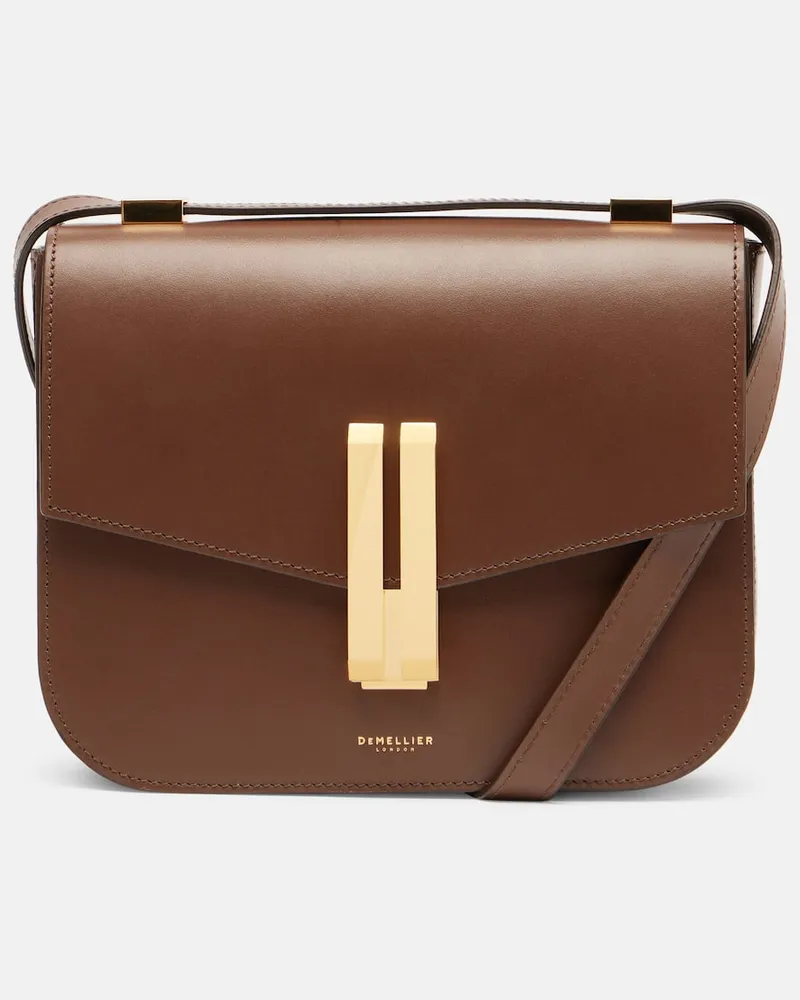 DeMELLIER Schultertasche Vancouver aus Leder Braun
