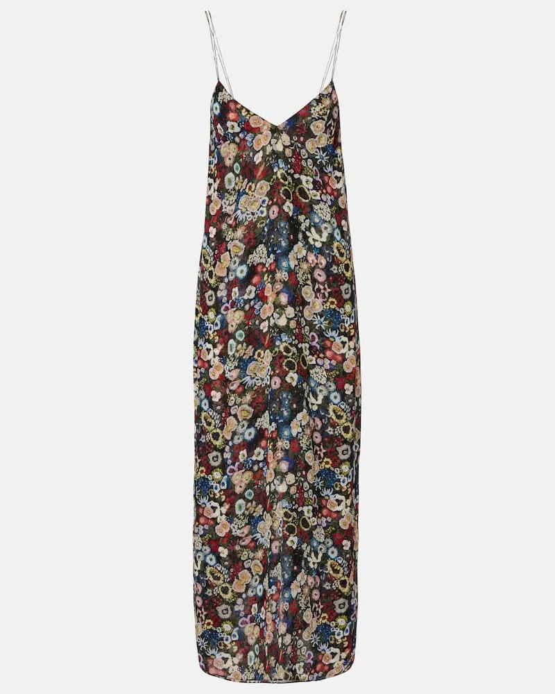 KHAITE Slipdress Taja aus Seide Multicolor