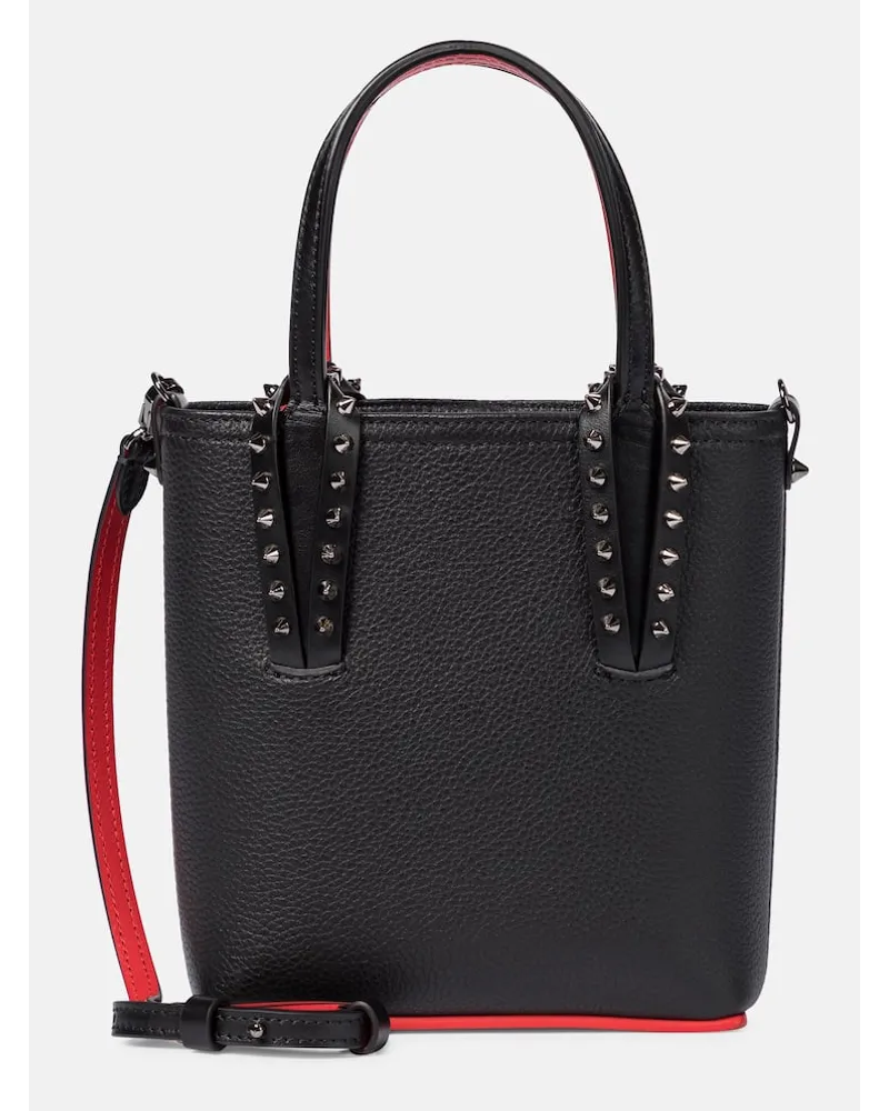 Christian Louboutin Tote Cabata Mini aus Leder Schwarz