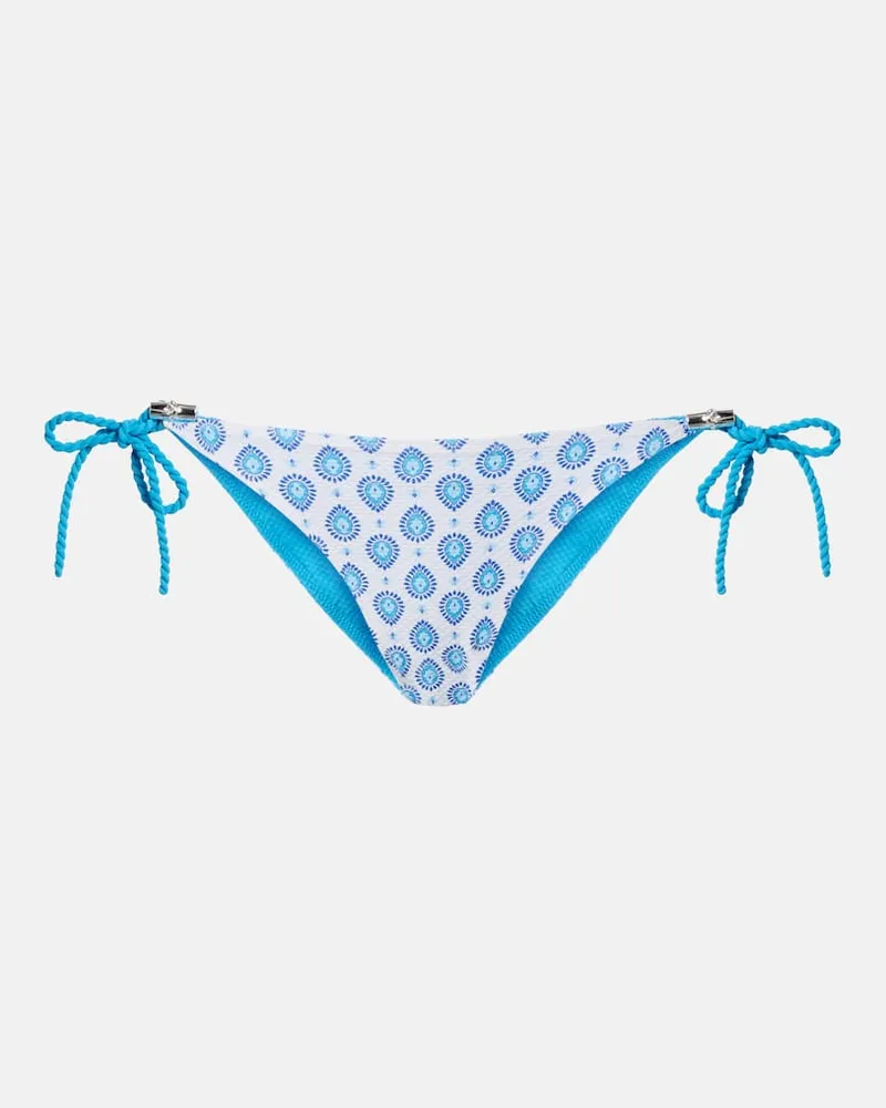 Heidi Klein Wendbares Bikini-Höschen La Croisette Blau
