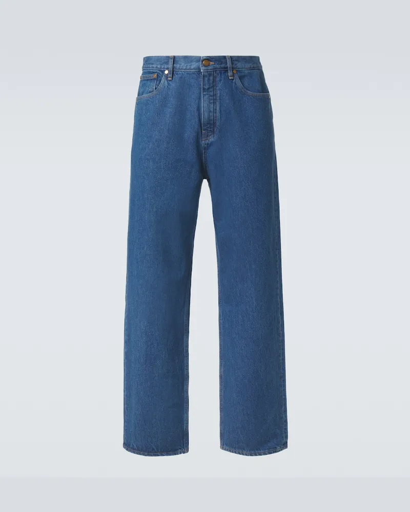 Jil Sander Straight Jeans Blau