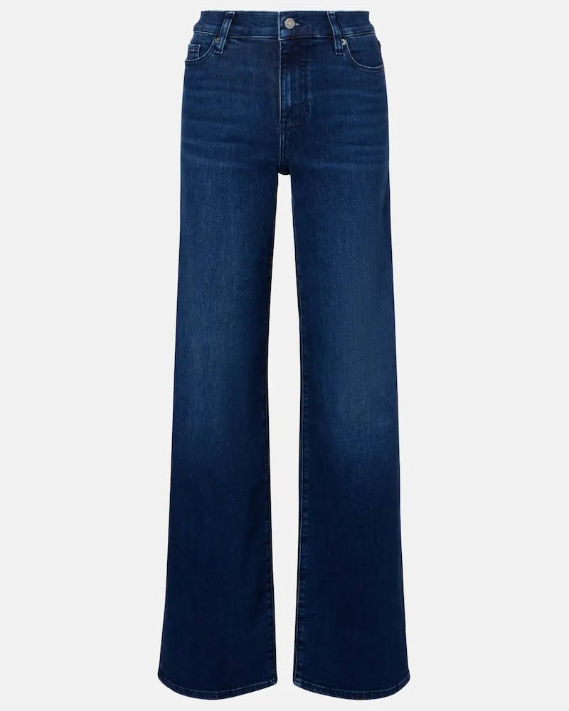 Frame Denim Wide-Leg Jeans Le Slim Palazzo Blau