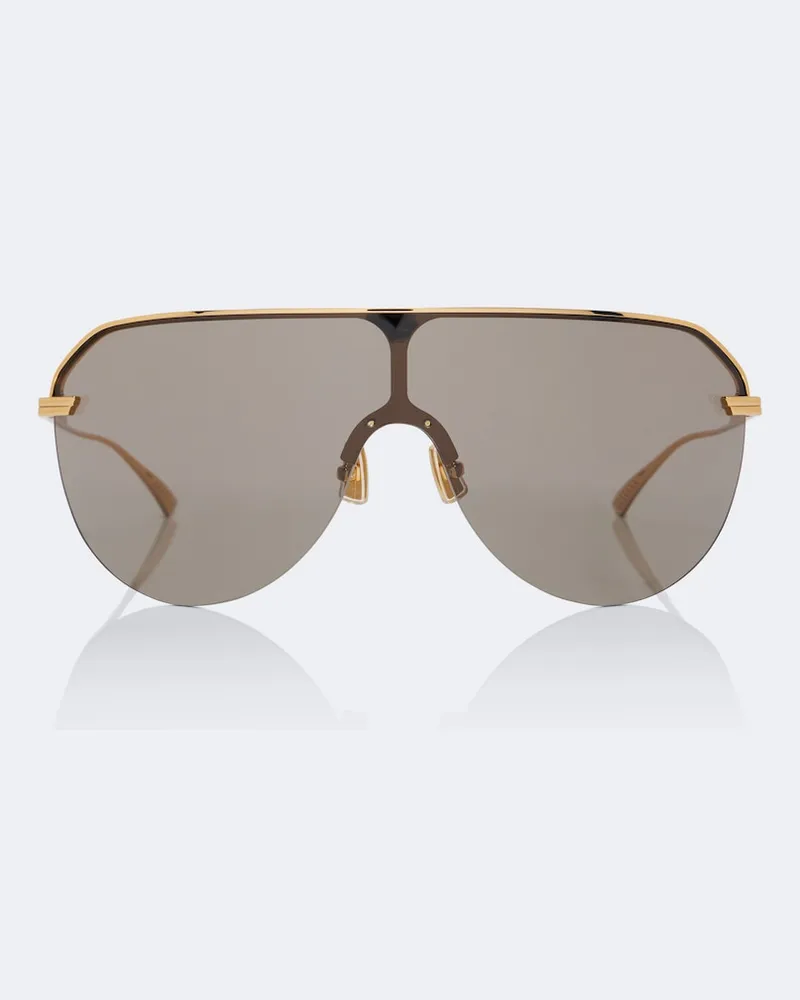 Bottega Veneta Aviator-Sonnenbrille Ribbon Gold