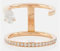 Ring Serti Sur Vide aus 18kt Rosegold mit Diamanten