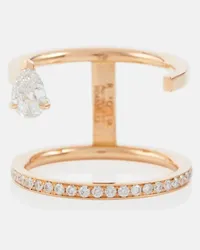 Repossi Ring Serti Sur Vide aus 18kt Rosegold mit Diamanten Gold