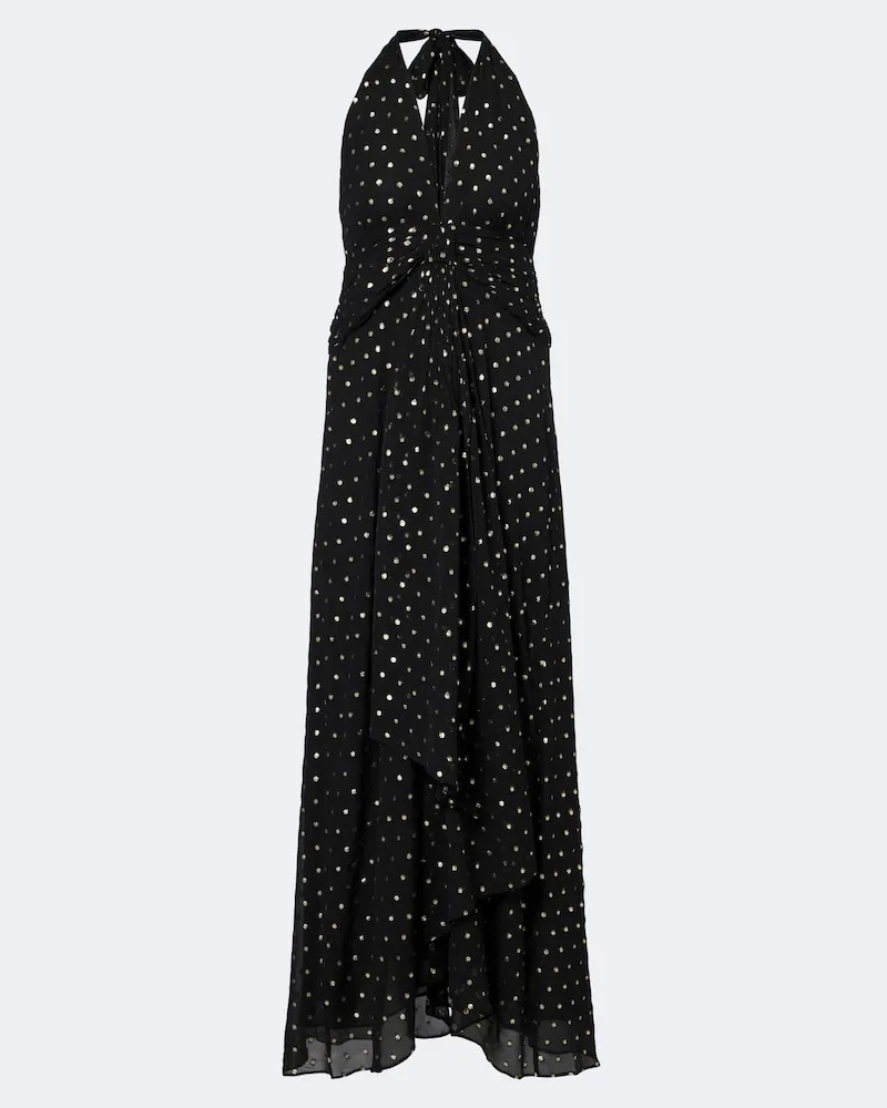 RIXO Midikleid Alaina Schwarz