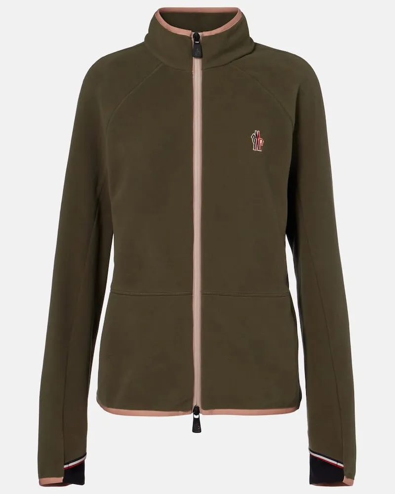 Moncler Jacke aus Fleece Grün
