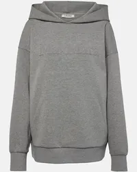 Max Mara Hoodie aus Jersey Grau