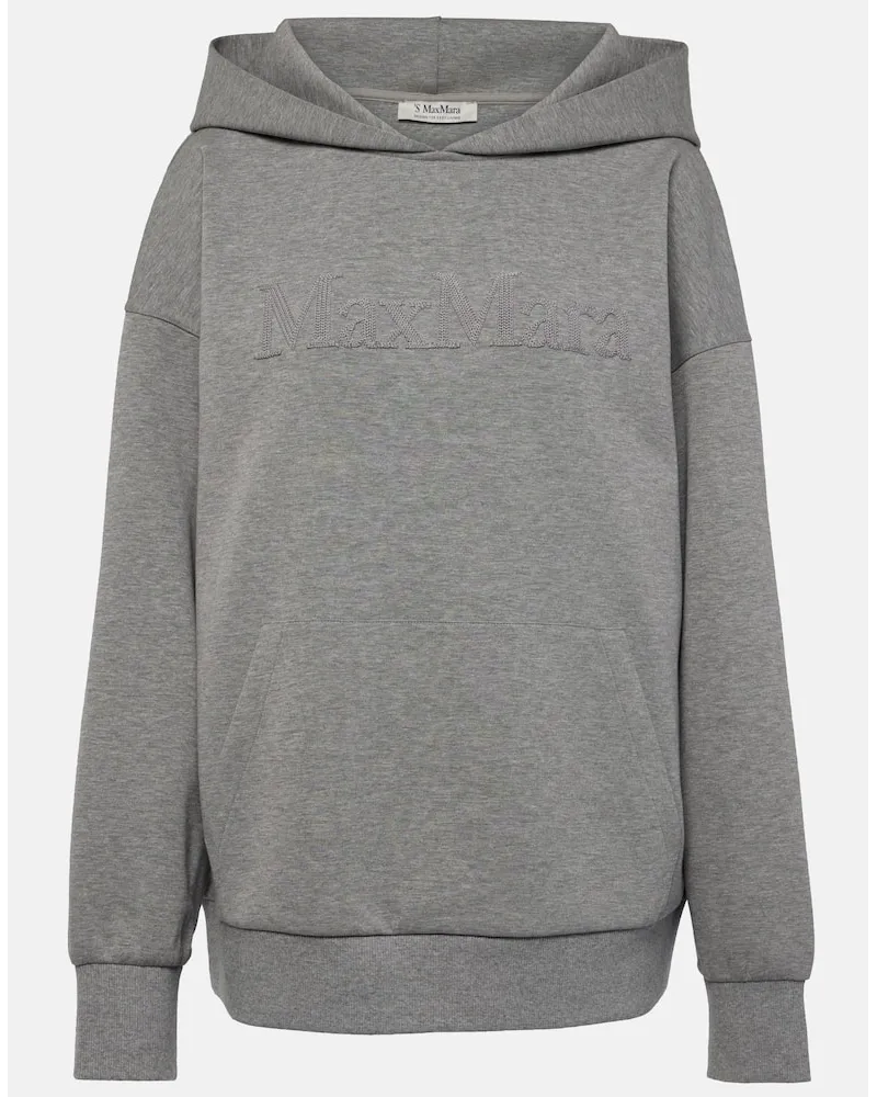 Max Mara Hoodie aus Jersey Grau