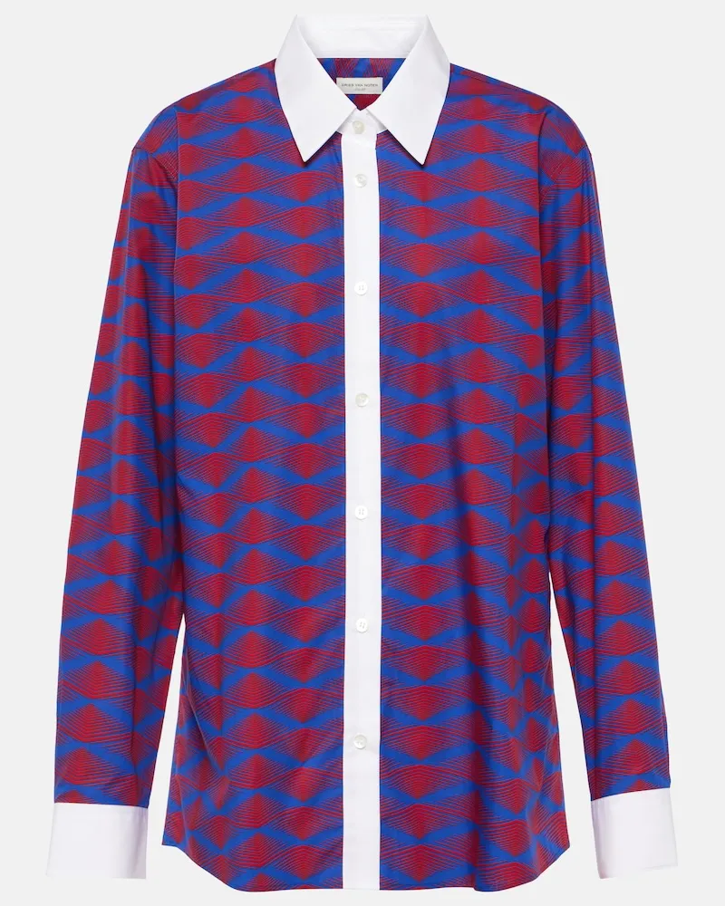 Dries van Noten Bedrucktes Hemd aus Baumwolle Multicolor