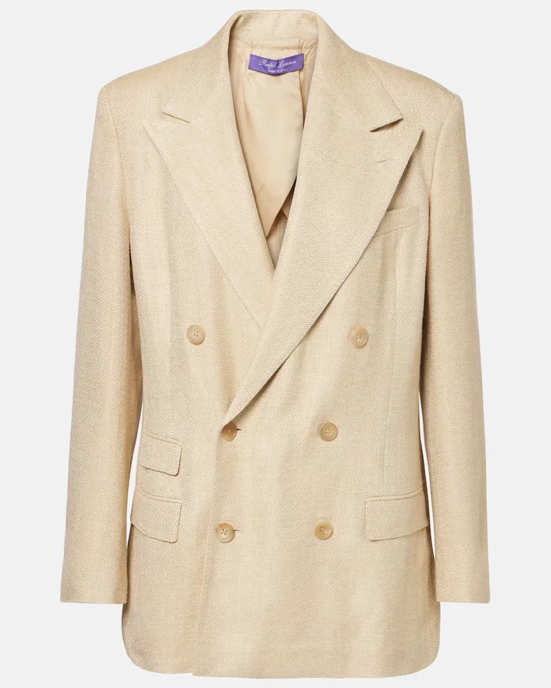 Ralph Lauren Blazer Vannesa aus einem Seidengemisch Multicolor