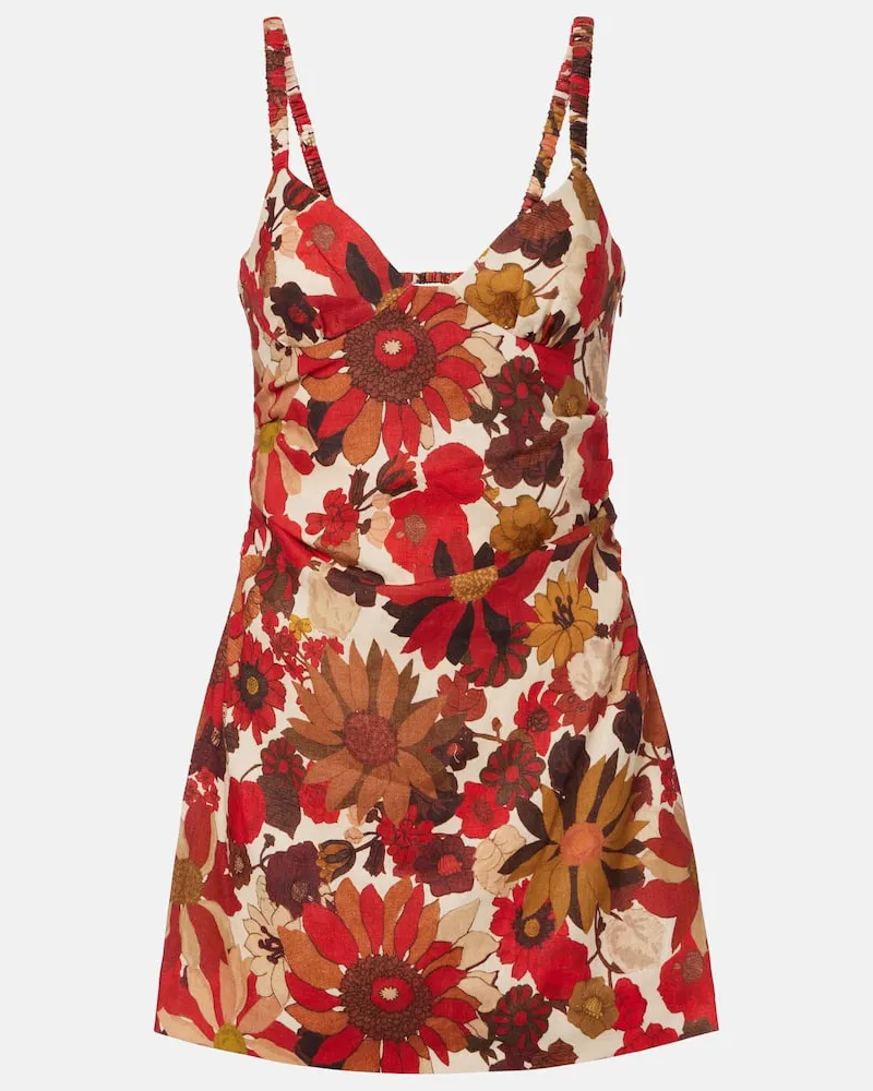 SIR Minikleid Primrose aus Leinen Rot