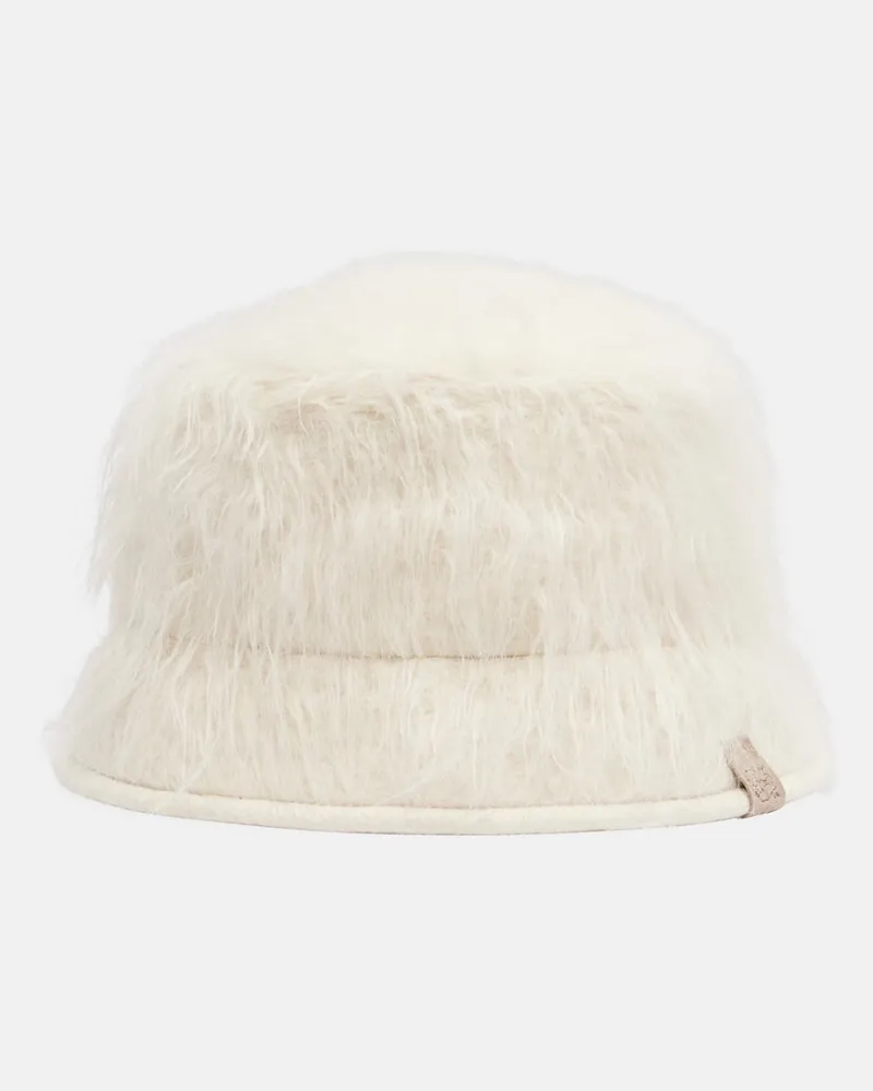 Brunello Cucinelli Hut aus einem Alpakawollgemisch Weiß