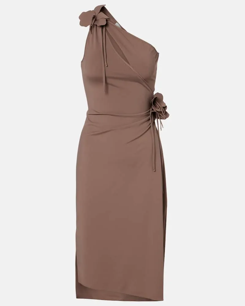 COPERNI One-Shoulder-Cocktailkleid aus Jersey Braun