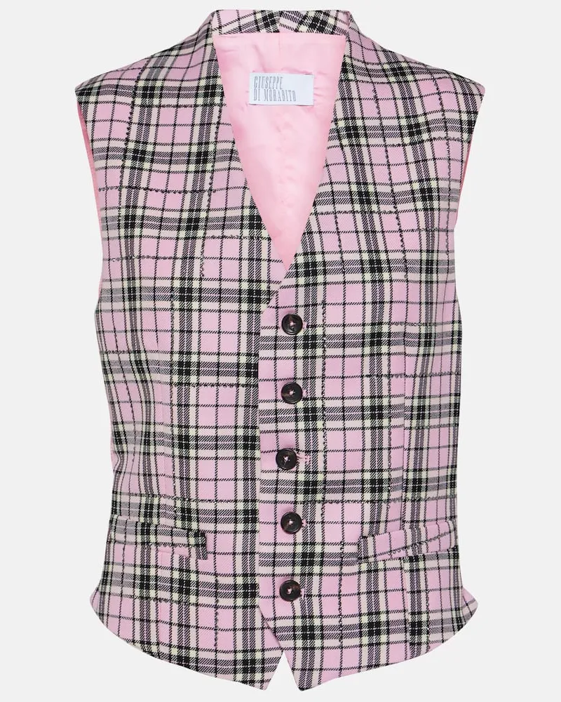 Giuseppe di Morabito Weste aus Wolle Rosa